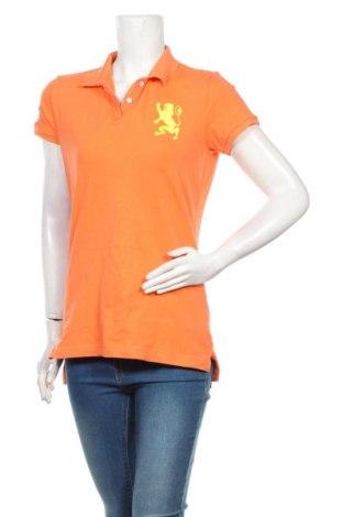 Γυναικείο t-shirt Giordano, Μέγεθος L, Χρώμα Πορτοκαλί, 95% βαμβάκι, 5% ελαστάνη, Τιμή 13,58 €