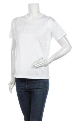 Дамска тениска Hugo Boss, Размер S, Цвят Бял, Памук, Цена 119,25 лв.