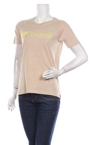 Damen T-Shirt Hummel, Größe S, Farbe Beige, Preis 15,31 €