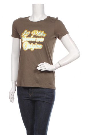 Γυναικείο t-shirt LPB Les P'tites Bombes, Μέγεθος XS, Χρώμα Καφέ, 60% βαμβάκι, 40% βισκόζη, Τιμή 20,36 €