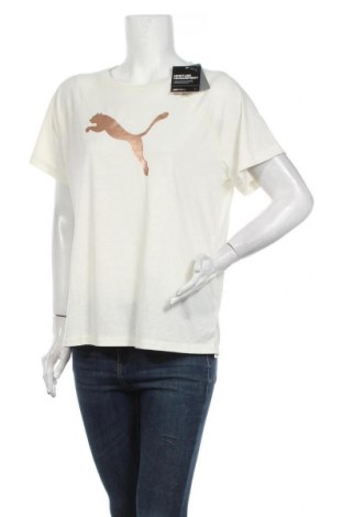 Damen T-Shirt PUMA, Größe M, Farbe Ecru, 65% Polyester, 35% Viskose, Preis 30,23 €