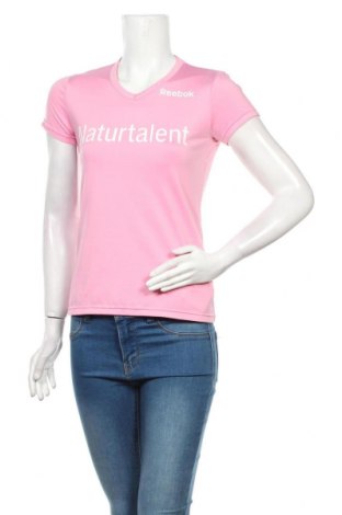 Γυναικείο t-shirt Reebok, Μέγεθος M, Χρώμα Ρόζ , 95% πολυεστέρας, 5% ελαστάνη, Τιμή 26,60 €