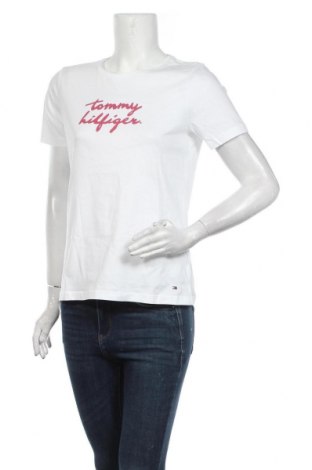 Γυναικείο t-shirt Tommy Hilfiger, Μέγεθος S, Χρώμα Λευκό, Βαμβάκι, Τιμή 28,50 €