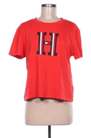 Γυναικείο t-shirt Tommy Hilfiger, Μέγεθος S, Χρώμα Κόκκινο, 100% βαμβάκι, Τιμή 22,08 €
