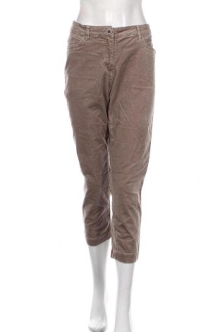 Pantaloni de velvet de femei Canda, Mărime L, Culoare Bej, 98% bumbac, 2% elastan, Preț 96,16 Lei