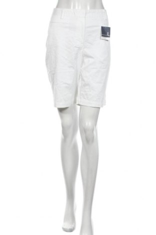 Дамски къс панталон Lands' End, Размер XL, Цвят Бял, 98% памук, 2% еластан, Цена 25,20 лв.