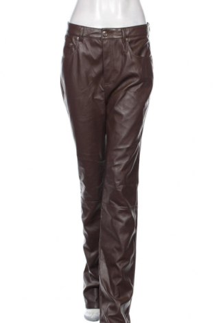 Γυναικείο παντελόνι δερμάτινο ASOS, Μέγεθος M, Χρώμα Καφέ, Δερματίνη, Τιμή 33,77 €