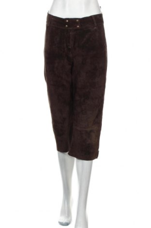 Γυναικείο παντελόνι δερμάτινο Arma, Μέγεθος XL, Χρώμα Καφέ, Φυσικό σουέτ, Τιμή 89,07 €