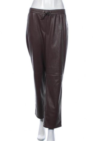 Γυναικείο παντελόνι δερμάτινο Comma,, Μέγεθος XL, Χρώμα Βιολετί, Δερματίνη, Τιμή 48,90 €