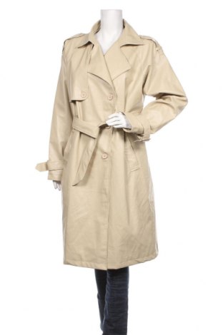 Dámsky kožený prechodný kabát  Boohoo, Veľkosť L, Farba Béžová, Eko koža , Cena  22,76 €