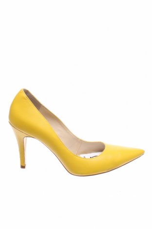Дамски обувки Mango, Размер 39, Цвят Жълт, Естествена кожа, Цена 44,00 лв.