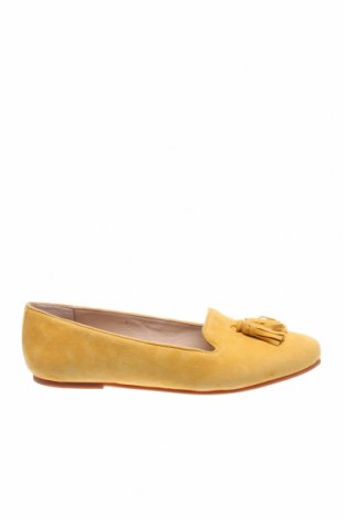 Дамски обувки Mint & Berry, Размер 37, Цвят Жълт, Естествен велур, Цена 63,00 лв.