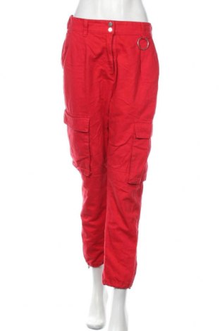 Damenhose Bershka, Größe M, Farbe Rot, Baumwolle, Preis 24,36 €