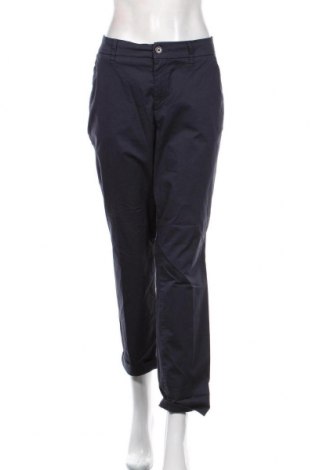 Pantaloni de femei H&M, Mărime XL, Culoare Albastru, 97% bumbac, 3% elastan, Preț 69,63 Lei