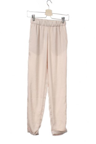 Дамски панталон H&M, Размер XXS, Цвят Бежов, Полиестер, Цена 17,50 лв.