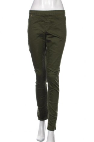 Dámske nohavice H&M, Veľkosť XL, Farba Zelená, 72% bavlna, 25% polyester, 3% elastan, Cena  19,85 €
