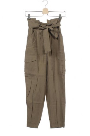 Дамски панталон H&M, Размер XS, Цвят Зелен, Цена 14,00 лв.