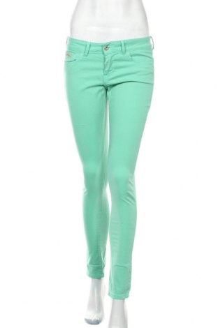 Pantaloni de femei Pepe Jeans, Mărime M, Culoare Verde, 98% bumbac, 2% elastan, Preț 282,89 Lei