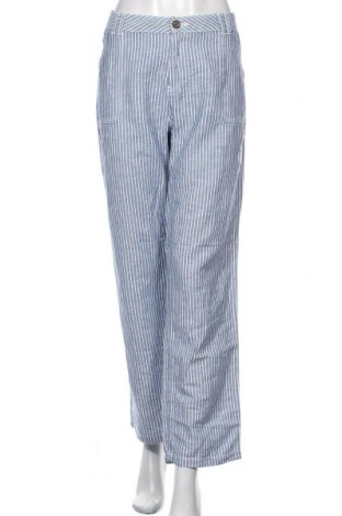 Дамски панталон Yessica, Размер XL, Цвят Син, 55% лен, 45% памук, Цена 18,38 лв.