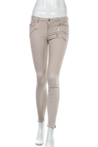 Дамски панталон Zara, Размер S, Цвят Сив, 67% памук, 29% полиестер, 4% еластан, Цена 29,75 лв.