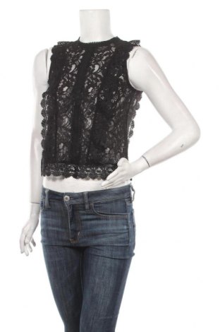 Γυναικείο αμάνικο μπλουζάκι Pimkie, Μέγεθος XXS, Χρώμα Μαύρο, 65% βαμβάκι, 35% πολυαμίδη, Τιμή 10,72 €
