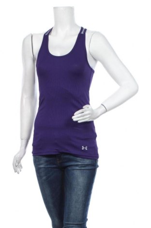 Γυναικείο αμάνικο μπλουζάκι Under Armour, Μέγεθος S, Χρώμα Βιολετί, Τιμή 16,89 €