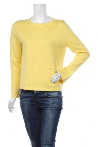 Дамски пуловер Tom Tailor, Размер M, Цвят Жълт, 55% памук, 40% вискоза, 5% коприна, Цена 57,85 лв.