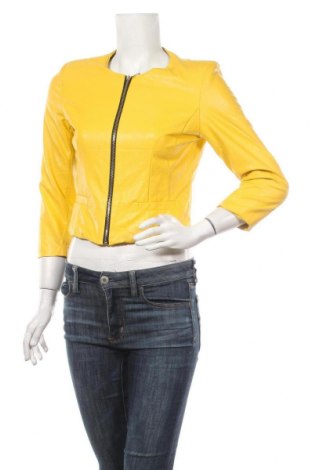Damen Lederjacke, Größe S, Farbe Gelb, Kunstleder, Preis 34,10 €