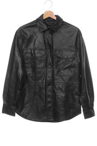 Dámska kožená bunda  Bershka, Veľkosť XS, Farba Čierna, Eko koža , Cena  23,25 €