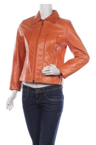Damen Lederjacke Esprit, Größe S, Farbe Orange, Echtleder, Preis 77,94 €