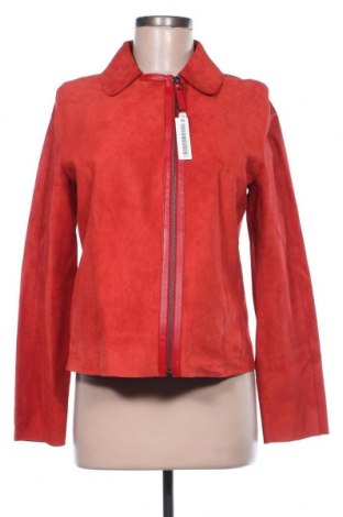 Dámska kožená bunda  Longchamp, Veľkosť M, Farba Červená, Prírodný velur , Cena  934,18 €