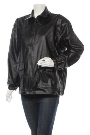 Dámska kožená bunda  SHEIN, Veľkosť M, Farba Čierna, Eko koža , Cena  27,22 €