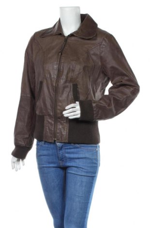 Dámska kožená bunda  Vero Moda, Veľkosť XL, Farba Hnedá, Pravá koža , Cena  50,46 €