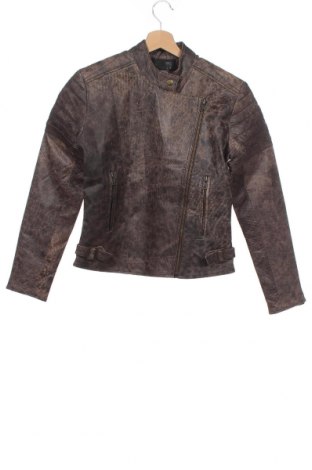 Dámska kožená bunda  Zara, Veľkosť M, Farba Hnedá, Pravá koža , Cena  43,09 €