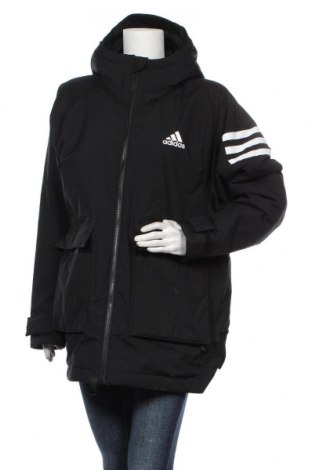 Γυναικείο μπουφάν αθλητικό Adidas, Μέγεθος XL, Χρώμα Μαύρο, Πολυεστέρας, Τιμή 89,84 €