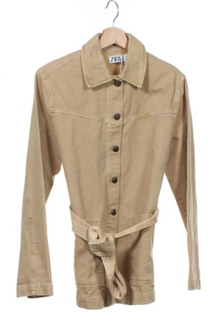 Damenjacke Zara, Größe XS, Farbe Beige, 100% Baumwolle, Preis 61,24 €