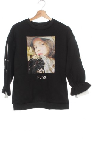 Детска блуза Fun & Fun, Размер 8-9y/ 134-140 см, Цвят Черен, 95% памук, 5% еластан, Цена 70,85 лв.