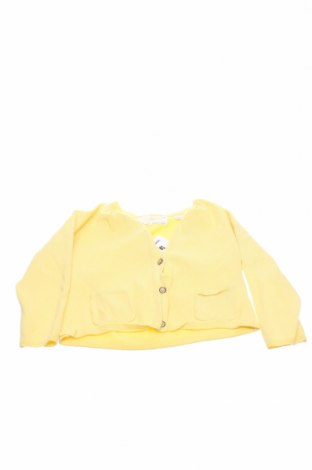 Kinder Strickjacke Zara Knitwear, Größe 18-24m/ 86-98 cm, Farbe Gelb, 70% Baumwolle, 30% Polyamid, Preis 18,51 €