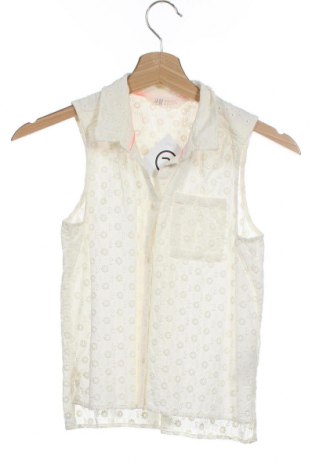 Kinderhemd H&M, Größe 10-11y/ 146-152 cm, Farbe Ecru, Baumwolle, Preis 13,88 €