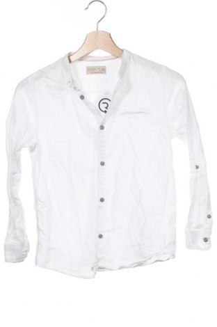 Kinderhemd Zara, Größe 7-8y/ 128-134 cm, Farbe Weiß, Baumwolle, Preis 16,53 €