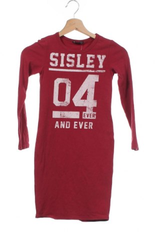 Dziecięca sukienka Sisley, Rozmiar 8-9y/ 134-140 cm, Kolor Czerwony, 95% bawełna, 5% elastyna, Cena 103,31 zł