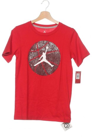 Tricou pentru copii Air Jordan Nike, Mărime 11-12y/ 152-158 cm, Culoare Roșu, Bumbac, Preț 204,93 Lei