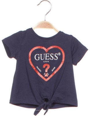 Детска тениска Guess, Размер 3-6m/ 62-68 см, Цвят Син, 95% памук, 5% еластан, Цена 44,85 лв.