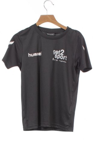 Детска тениска Hummel, Размер 5-6y/ 116-122 см, Цвят Сив, Полиестер, Цена 22,00 лв.