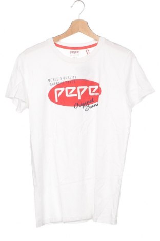 Tricou pentru copii Pepe Jeans, Mărime 15-18y/ 170-176 cm, Culoare Alb, Preț 158,88 Lei