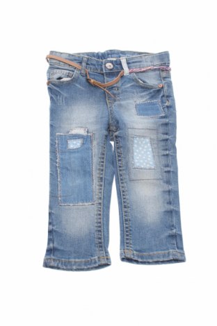 Detské džínsy  H&M, Veľkosť 9-12m/ 74-80 cm, Farba Modrá, 99% bavlna, 1% elastan, Cena  11,91 €