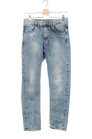 Dziecięce jeansy H&M, Rozmiar 11-12y/ 152-158 cm, Kolor Niebieski, 99% bawełna, 1% elastyna, Cena 63,33 zł