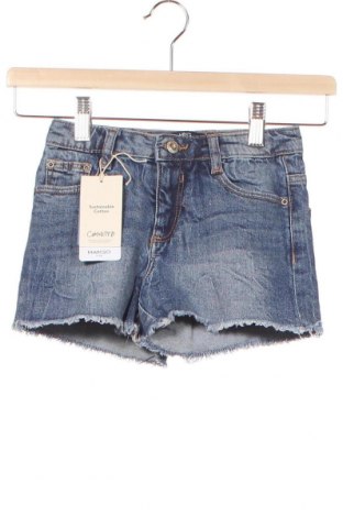 Детски къс панталон Mango, Размер 7-8y/ 128-134 см, Цвят Син, 99% памук, 1% еластан, Цена 31,85 лв.