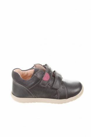 Детски обувки Geox, Размер 25, Цвят Сив, Естествена кожа, естествен велур, Цена 63,07 лв.