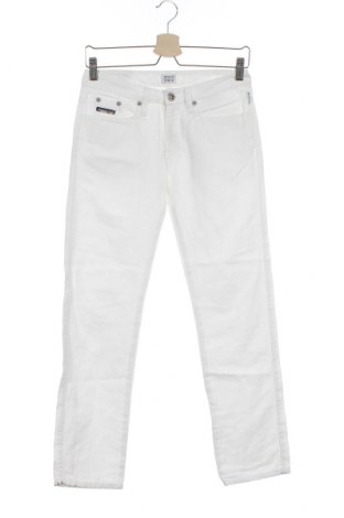 Детски панталон Armani Junior, Размер 11-12y/ 152-158 см, Цвят Бял, 60% памук, 40% лен, Цена 38,40 лв.